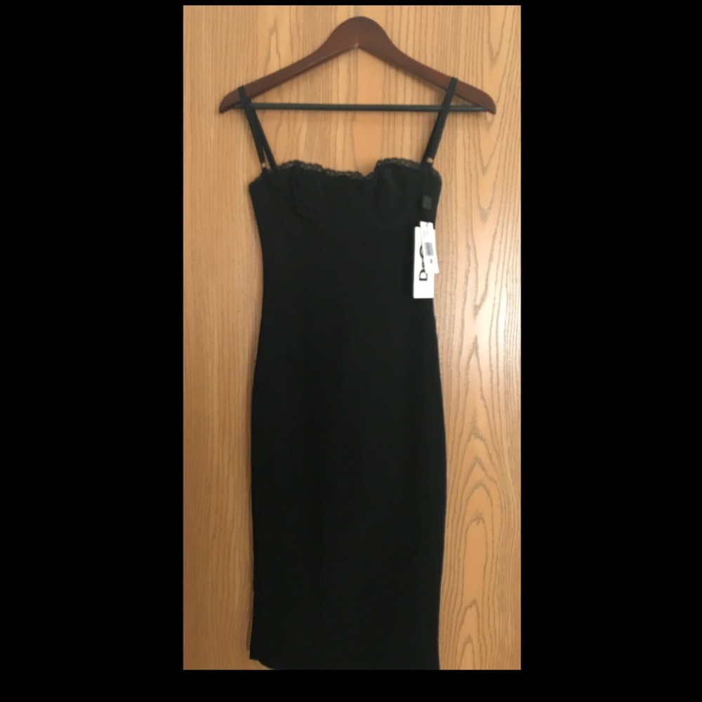 NWT Dolce & Gabbana DG Black Bralette Dress